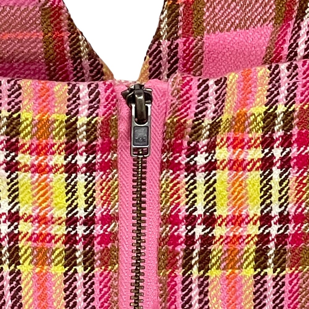 Maeve by Anthropologie US 10 Pink Plaid Structured Corset Bustier Top - Picture 7 of 9